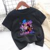 Kpop Demon Hunters Children T-shirts Birthday Party Tee Cotton Short Sleeves Anime Graphic Print T-shirt Boys Girls Fashion Tops