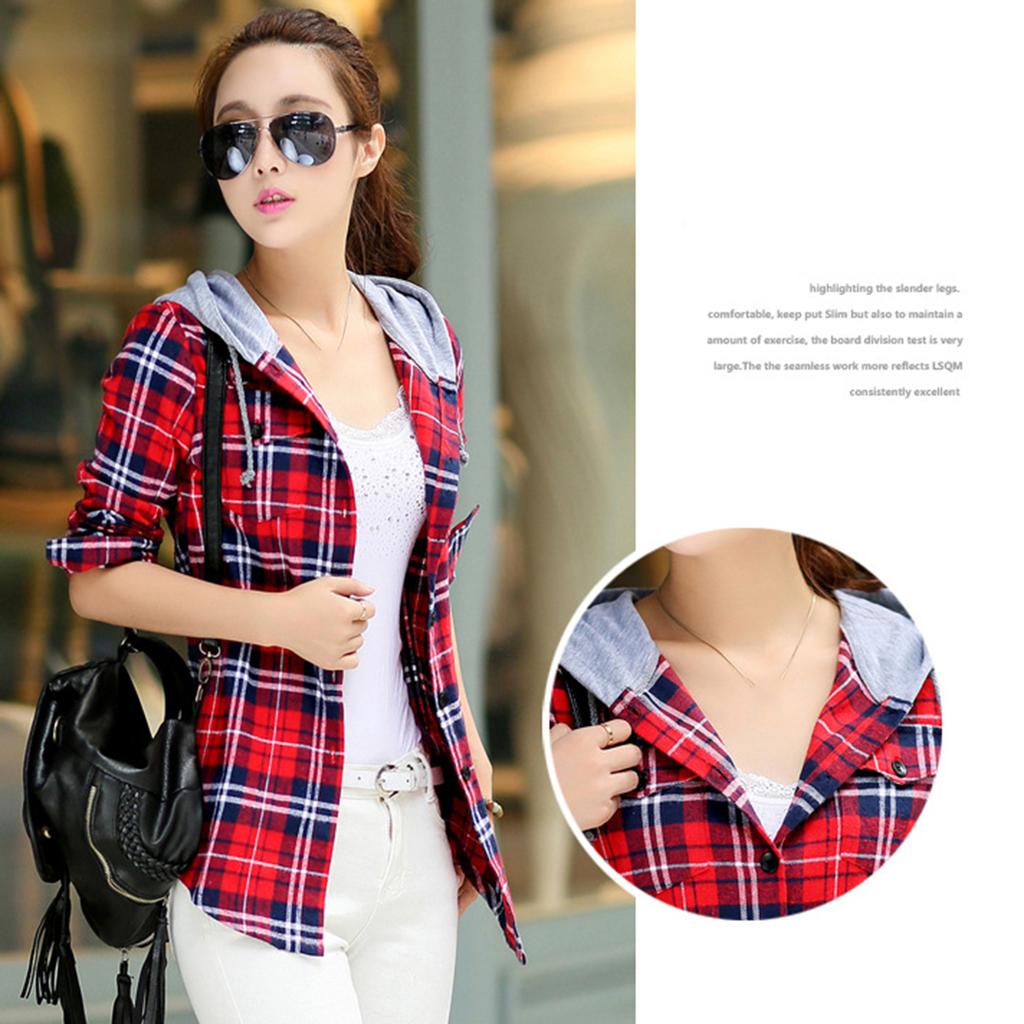 Buy Women Classic Button-up Shirt Long 