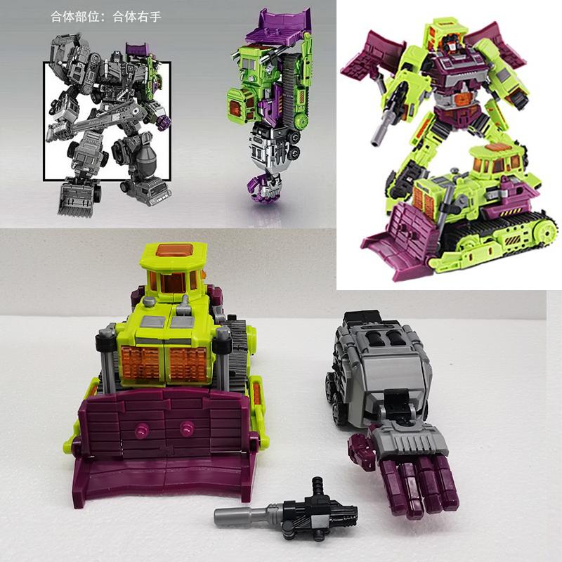 Transformation Toy Devastator Mixmaster Scavenger Overload Hightower Scrapmetal Scrapper Longhaul Skipjack Robot Figure NBK 6IN1 Entertaining Play
