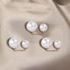 3 Pcs/Set Women Sweater Cardigan Clip Coat Summer Dress Jewelry Double Pearl Brooch Pins Anti-fade Exquisite Elegant Brooches