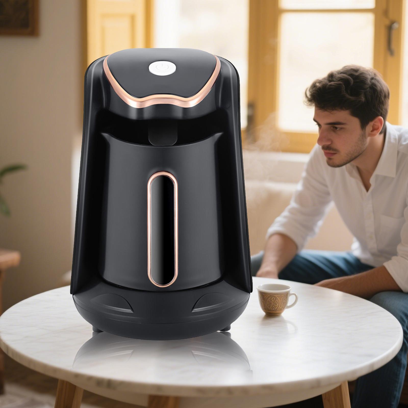 250ML Electric Turkish Greek Coffee Maker Boiled Coffee Kettle Automatic Turkish/Greek Coffee Machine for Coffee Tea & Milk China Mainland