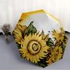 1pc Sunflower Decorative Plate Automatic Folding Umbrella - Portable Collapsible Design, 8-Rib Iron Frame, Durable Fabric Yy251125196