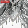 1 Stück Nuan Serie Europäischer Stil Leichter Luxus Retro Jacquard Volant Perlenborte Vorhangkopf für Schlafzimmer Wohnzimmer Fensterdekoration Heimdekor