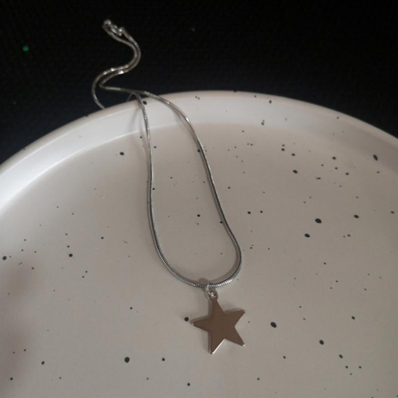 Pendant Necklace Y2k Neck Jewelry Star Pendant Choker Chain Choker Chain Necklaces Alloy Material Birthday Gift for Girl