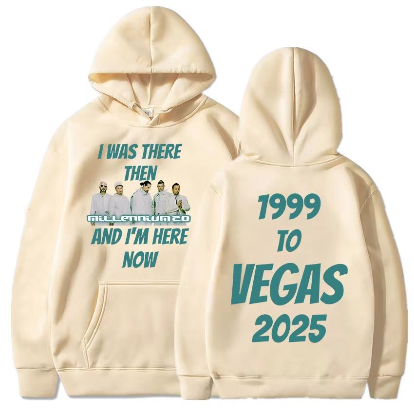 Backstreet Boys To Vegas Tour Hoodies Millennium 2.0 Album Printing Sweatshirts Langarm Kapuzenpullover Neutral Herren Hoodie