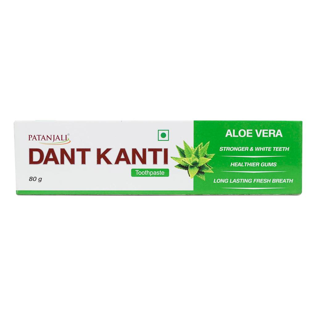 Dant Canty: Toothpaste with Aloe Vera (80 G), Dant Kanti Aloe Vera Toothpaste Patanjali