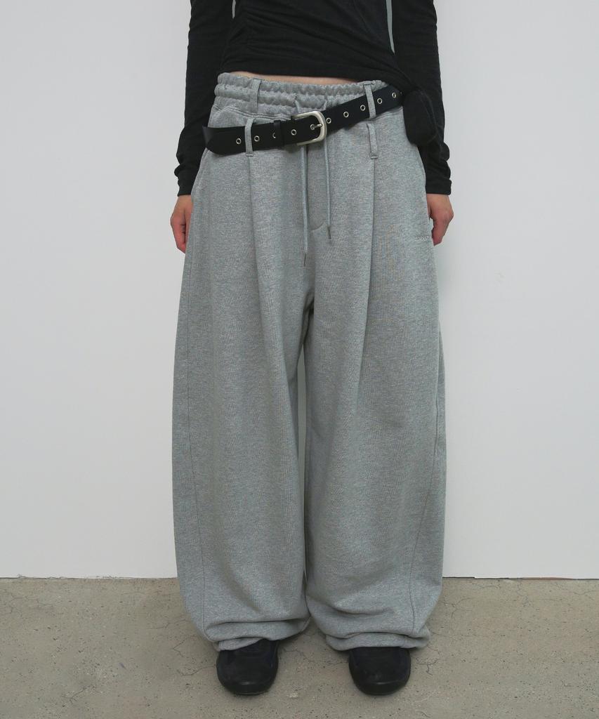 Saendeulig Overfit Sweat Pants_Melange Gray