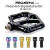 8 Stück M4x8mm TC4 Titanlegierung MTB Pedal Schrauben Anti-Rutsch Schrauben für XC AM DH Downhill Bike Neu