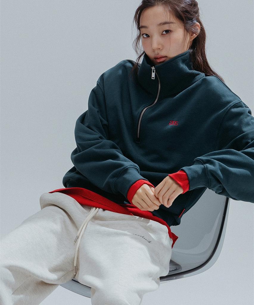 ANNEHEARTS Wide String 2Ways Sweatpants_Oatmeal
