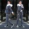 2ks/set Zimní parka Dámská Fleecová vložka Parka Kabát+ Kalhoty s kapucí Dvoudílná sada Dámská Teplá bunda Outwear Outwear