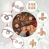 Brain Teaser Advent Calendar 2025,24 Days of Christmas Countdown Calendar With 3D Metal and Wooden Puzzle Toys-Mind,IQ,Logic Test Games For Boys Girl