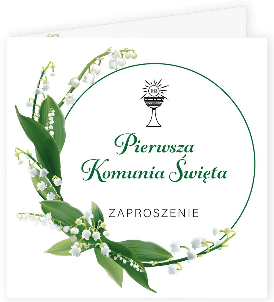 Communion Invitations Lilies of the Valley 8 pcs