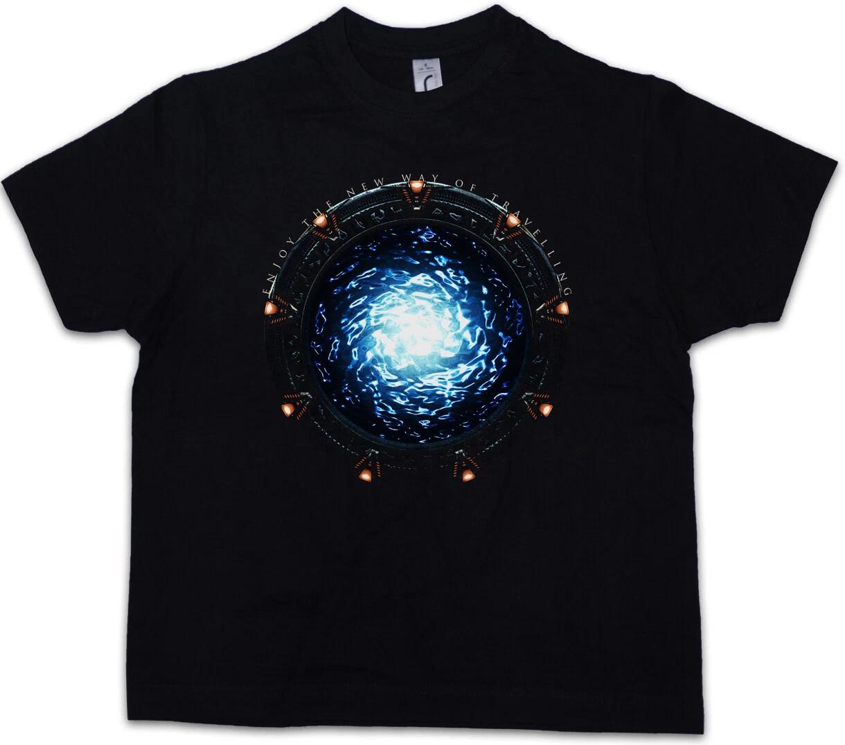 STARGATE PORTAL Kids Boys T-Shirt Movie SG-1 Atlantis TV Infinity Stargate- 100