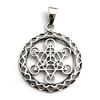 [Carmelo Accessories] Fruit of Life Metatron's Cube, Fruit of Life, Divine Geometry, Silver 925 Pendant, Pen Top