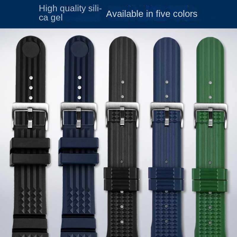 Geeignet für Seiko PROSPEX Vorfahren mm Serie Nachbildung SLA017J1 SLA039J1 Silikon-Gummi-Uhrenarmband 20mm 22mm