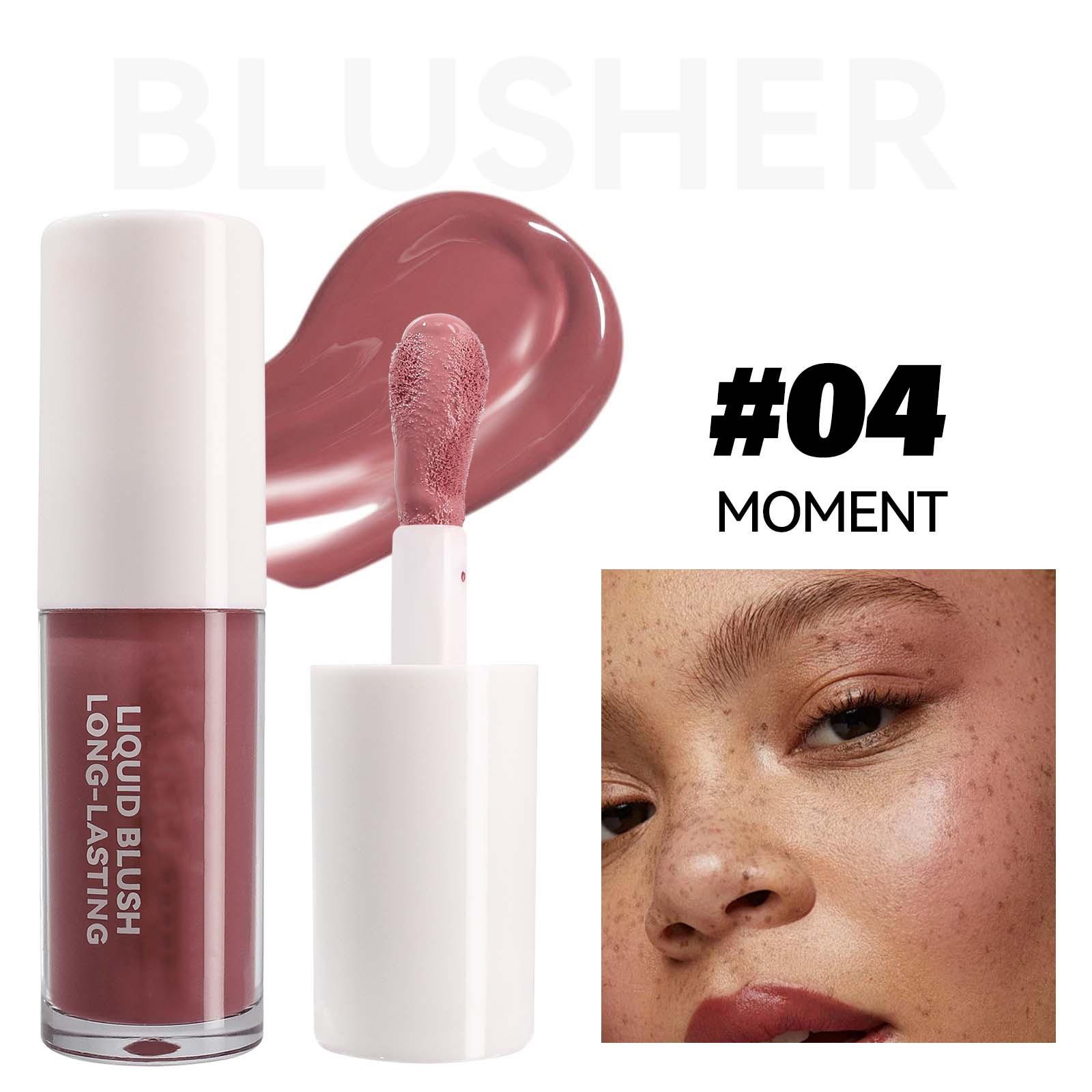 

4.5ml Liquid Blush 5 Colors For Lips And Cheeks Multifunctional Natural Contouring Fine Rouge One Size