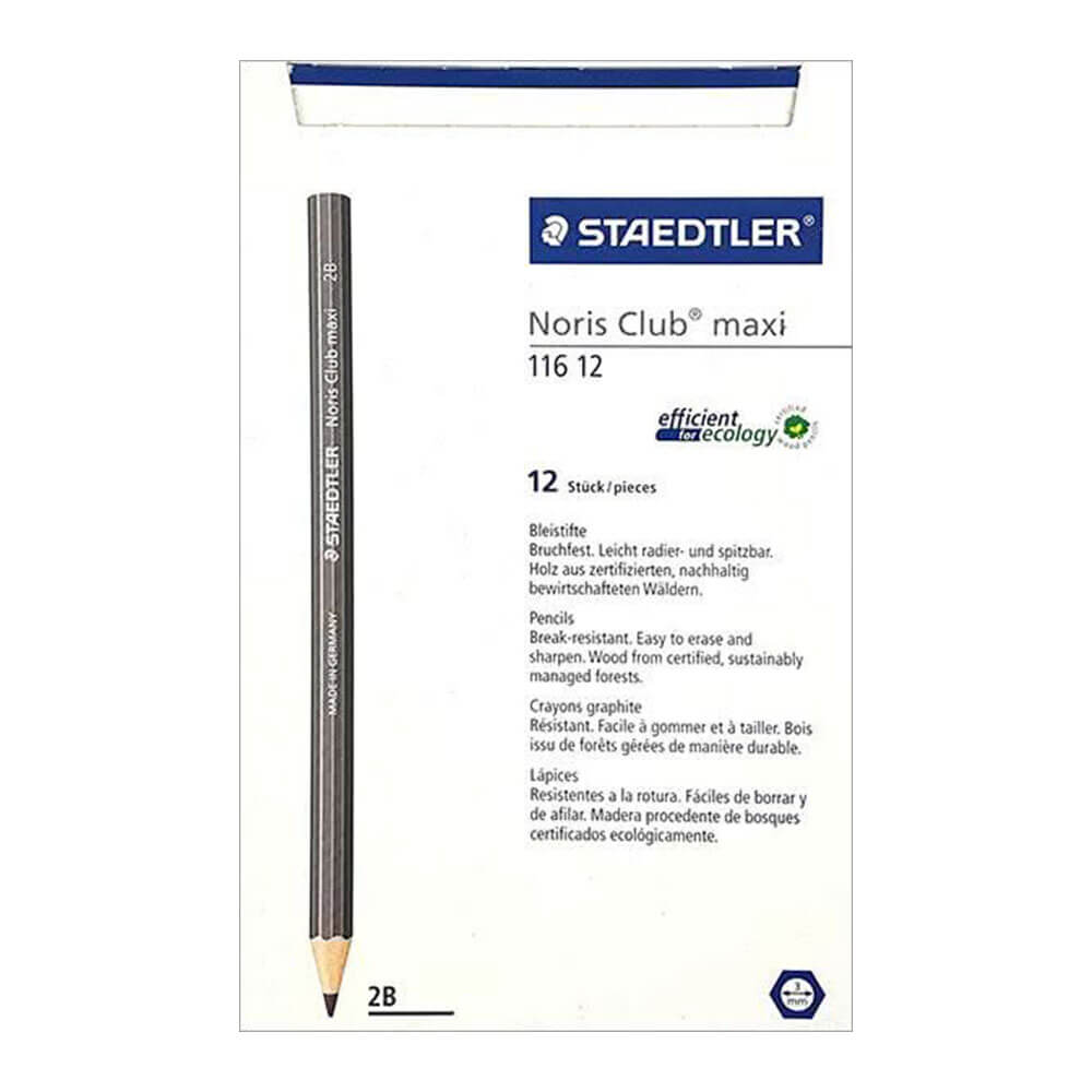 Staedtler Maxi Graphite Lead Pencil 12pk 116 (2B)