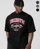DRIX Gym Big Logo Graphic Oversized Half Sleeve_3Color