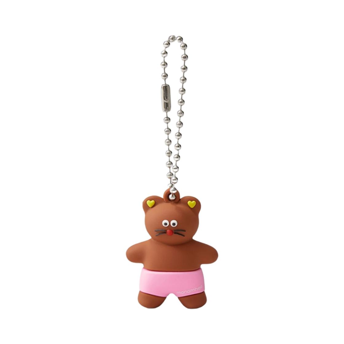Monamhee Bred Figure Keyring Brown ONE SIZE