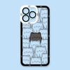 Funny Black Cartoon Cat Clear Phone Case For Infinix TECNO POVA 2 4 3 5 SMART 6 7 8 NOTE 10 11 12 30 30I 40 50 CAMON 19 20 Cover