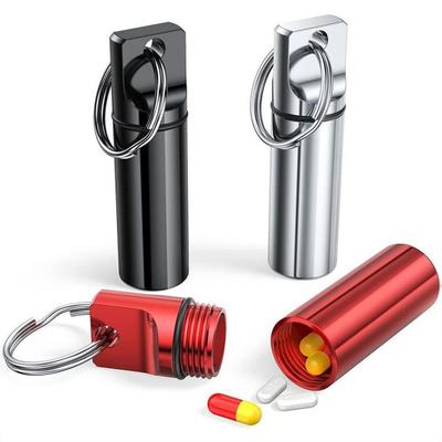 Portapillole tascabile Contenitore per tappi per le orecchie multifunzionale antiruggine facile da aprire Sport all'aria aperta