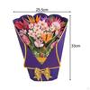 3D Bouquet Greeting Card Mother’s Day Birthday Paper Flower Romantic Popup