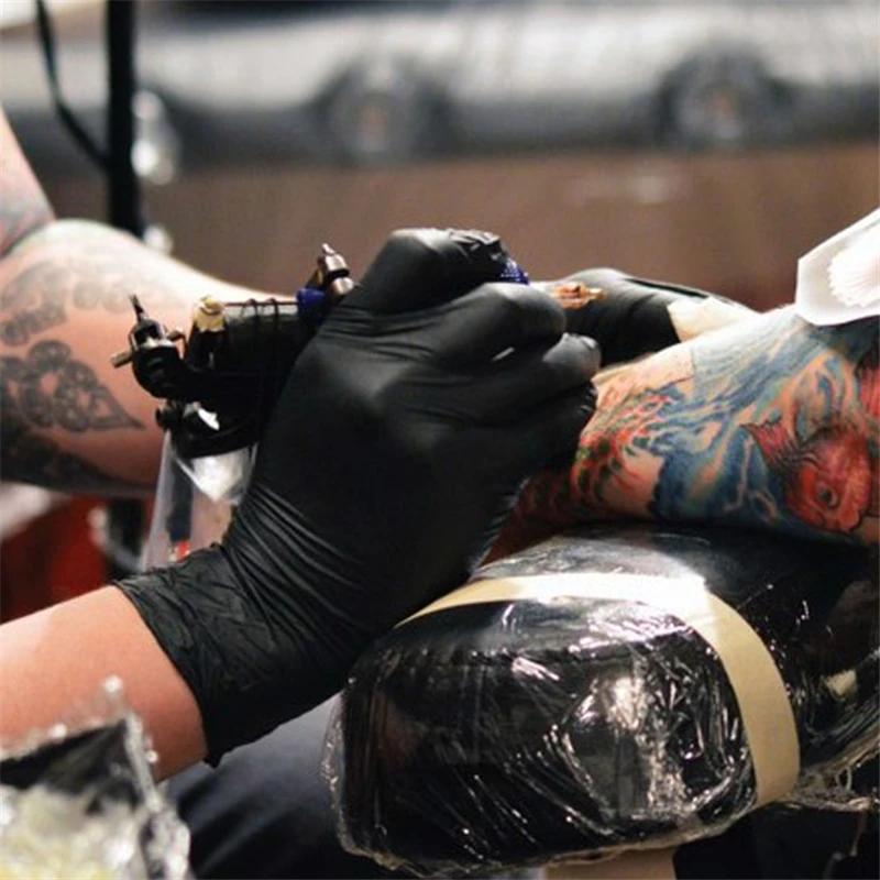 100 Stück Einweg-Nitrilhandschuhe für Haushalt, Reinigung, Arbeit, Küche, Gartenarbeit, Gartenarbeit