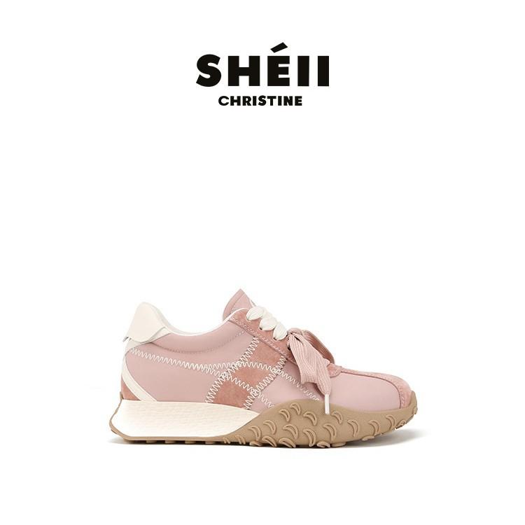 Su Yinyin Has the Same Small Height Increase of 8cm Popcorn Platform Casual Forrest Gump Shoes Round Head Double Shoelaces German Training Shoes