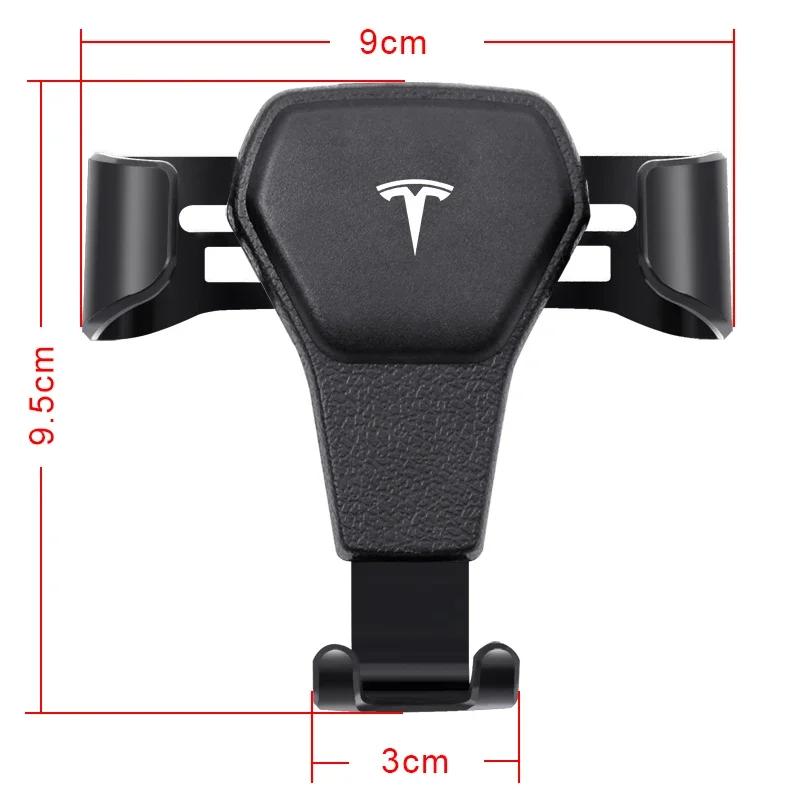 Car Air Vent Universal Smartphone Brack Car Phone Holder Mount Stand GPS Support for Tesla Model 3 2022 Y X S Cc3 Car Valve Cap