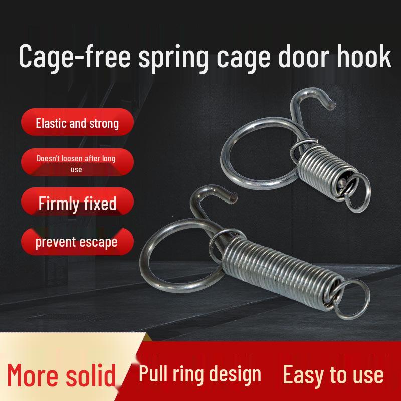Spring Hook Feeder Fixing Clip for Rabbit, Chicken, and Pigeon Cages