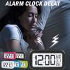 Digital Display Alarm Clock With Snooze Night Light Thermometer- Home Battery Operated