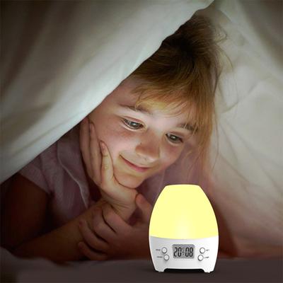 Yousheng Digital Alarm Clock with LED Colorful Light Compact Size Portable Battery Operated Multifunctional Aromatherapy Table Clock