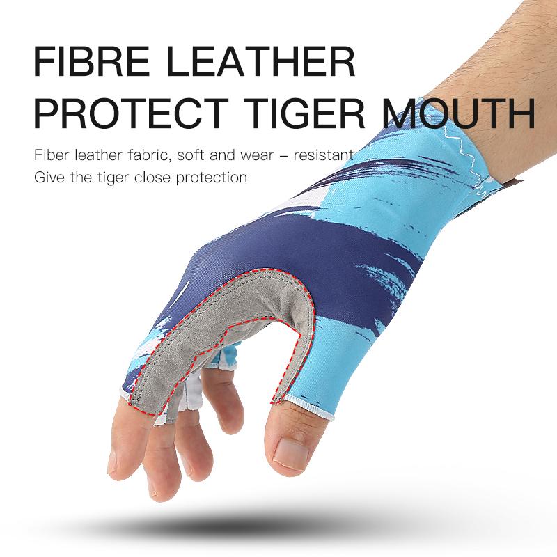 Summer Fishing Gloves Half Finger Breathable Anti-Slip Wear Resistant for Outdoor Sea Lure Sports Training Fitness UV Protection