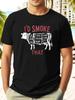 Casual ID SMOKE Cow Graphic T-shirt - Short Sleeve