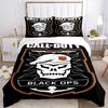 Call Duty Black Ops Estampado de Emblema Juego de Cama de 3 Piezas Funda Nórdica con 2 Fundas de Almohada Regalo de Cumpleaños para el Hogar