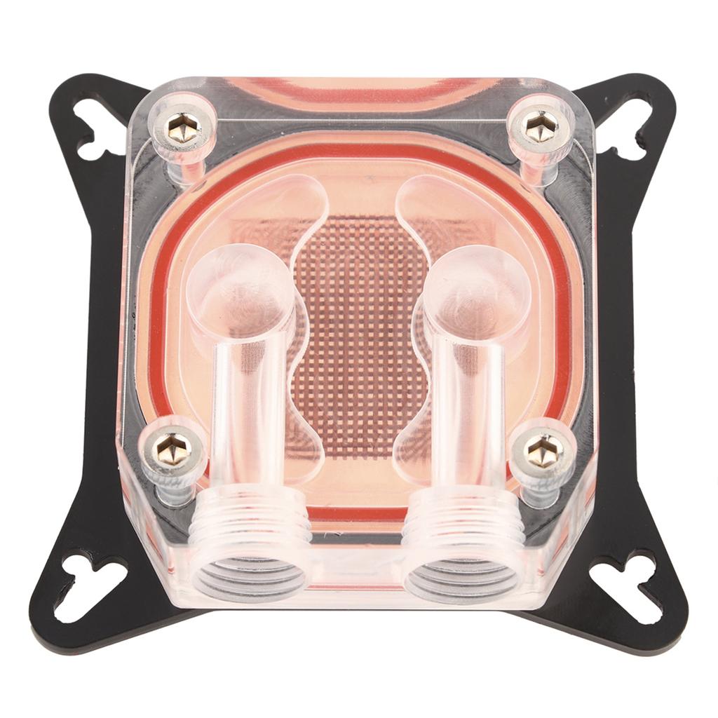 High Performance GPU Water Cooling Block Copper Base POM Cover G1 4 Thread 12.9mm Connector for Custom PC Liquid Cooling Efficient Heat Dissipation