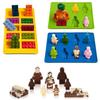 1 Piece Silicone Building Blocks Robot 3D DIY Mold Chocolate Tray Jelly Brownie Dessert Pastries Mould Cake Decoration Tool