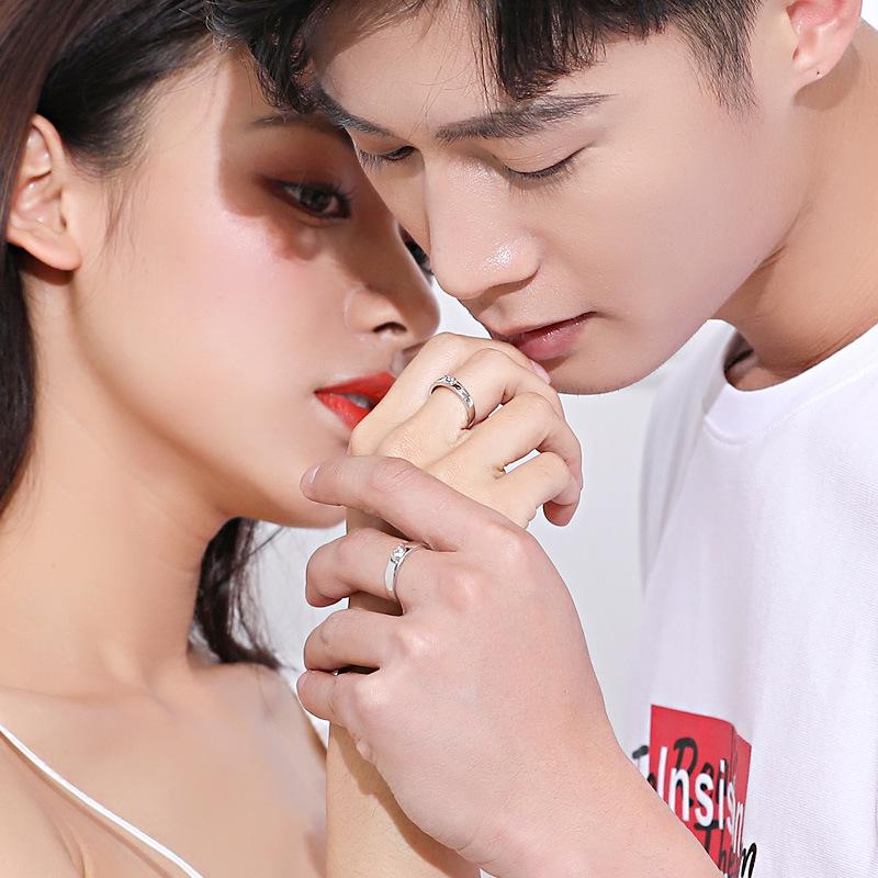 Sonsuz Aşk Kalp Çift Yüzükleri: Erkekler ve Kadınlar İçin Şık Lüks Düğün & Sevgililer Günü Hediyesi