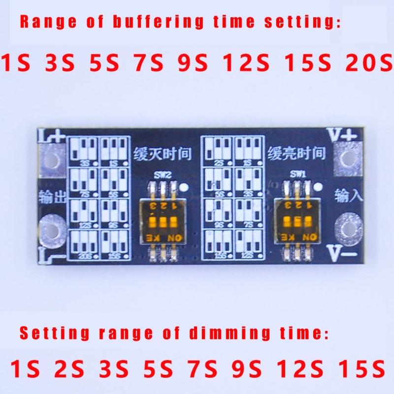 PWM Adjustable Fade Dimmer Module Featuring Overloads Protections and Easy Installation for LED Strips