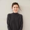 Women's Wool Sweater: 2025 Slim-Fit Half-High Collar Knit Base Layer for Autumn/Winter