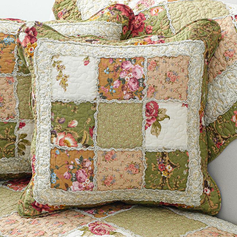2pcs Cotton Quilted Backrest Cover Soft and Skin Friendly Sofa Cushion Cover Modern and Simple Breathable Backrest Without Core