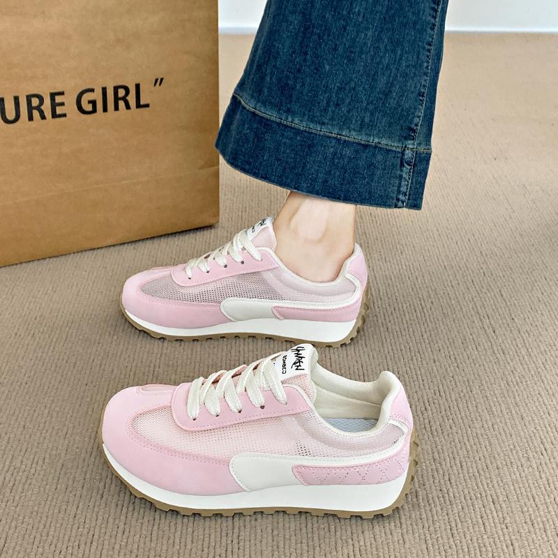 

Fashion CRLAYDK Chunky Sneakers for Women Platform Tennis Fashion Summer Shoes Mesh Breathable Casual Lace Up Walking Sports Trainers 35