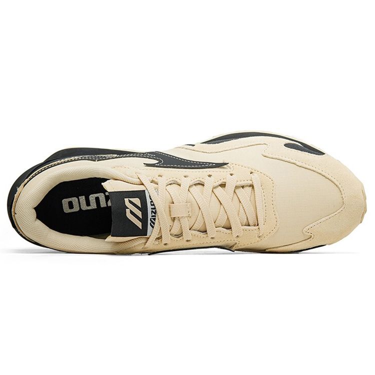 Mizuno Elite Retro Low-Top Running Shoes Unisex sneakers Sand Black D1GH213002