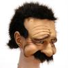 New Halloween Grandpa Wig Latex Old Man Mask Headgear Direct Supply for Bald Characters, Horror Props