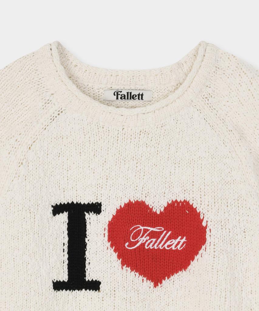 Palet I Love Short Sleeve Knit White