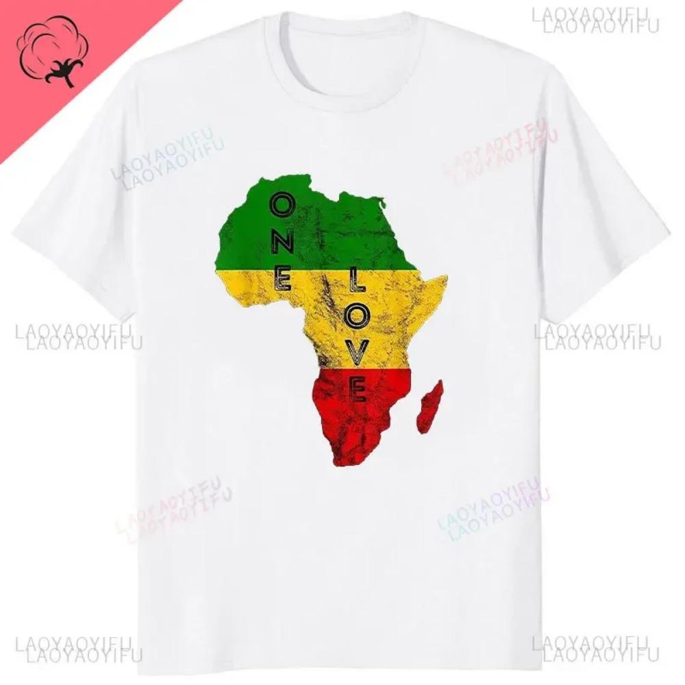 Hipster Reggae Africa Map Rasta Regae Music Vintage T Shirt Clothes 90s Hipster Short Sleeve Tshirts for Men Cotton Cool Tshirt
