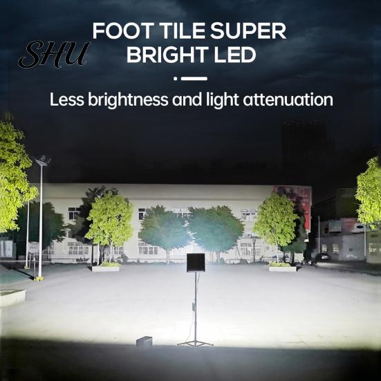 Floodlight LED IP66 Waterproof Super Bright Energy-saving Good Heat Dissipation Outdoor with Bracket Garden Safety Lighting Supplies
