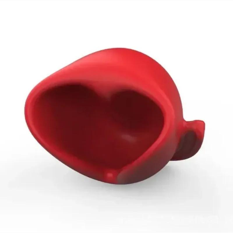 New Red Fixed Tongue Gag Ball Invisible Silicone Gag Ball Sm Bondage Erotic Game Props for Couples Adult Erotic Products 18