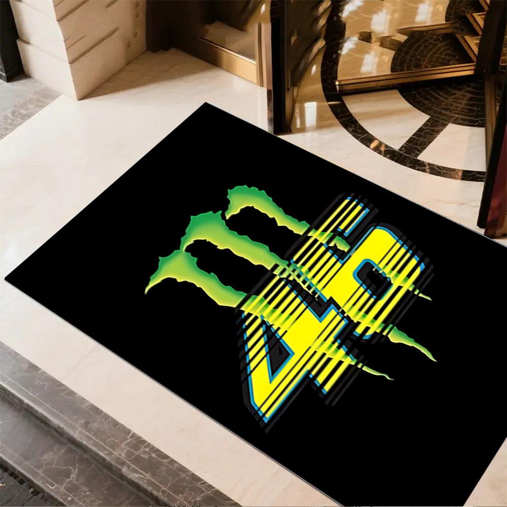 Colorful Wheel Design Floor Mat Design for Game Room Kitchen Dormitory Entryway Antislip Carpet Decorate Offices