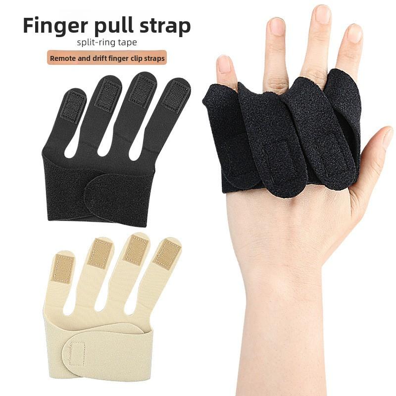Deviace a Drift Zapojení prstů Sada pro podporu prstů Protahování prstů Rukavice bez prstů Sportovní chránič Protahování prstů